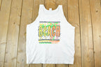Vintage 1990s Waikiki Beach Club Hawaii Souvenir Tank Top Mens L
