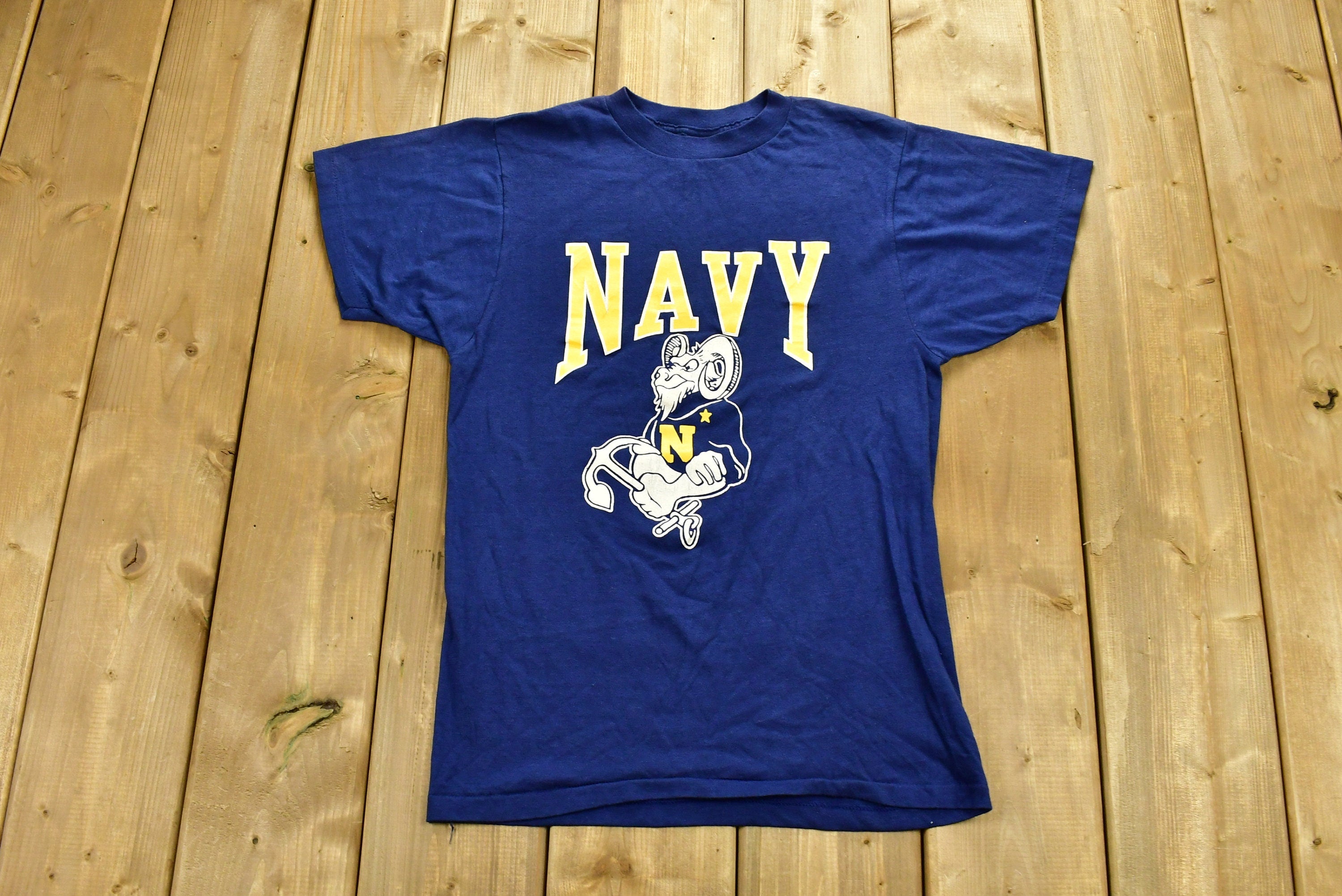 Vintage 1980s NAVY Graphic T-Shirt