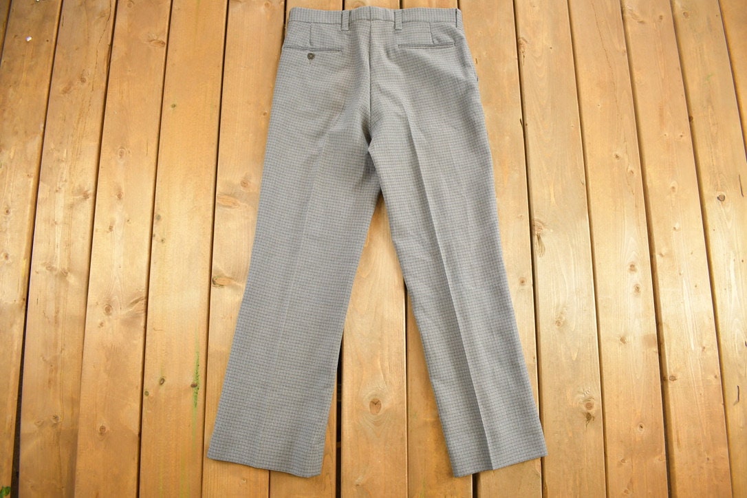 Vintage 1970s Pleated Trousers Size 34 x 30