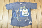 Vintage 1990s Minnesota North Stars NHL Graphic T-Shirt Made In USA
