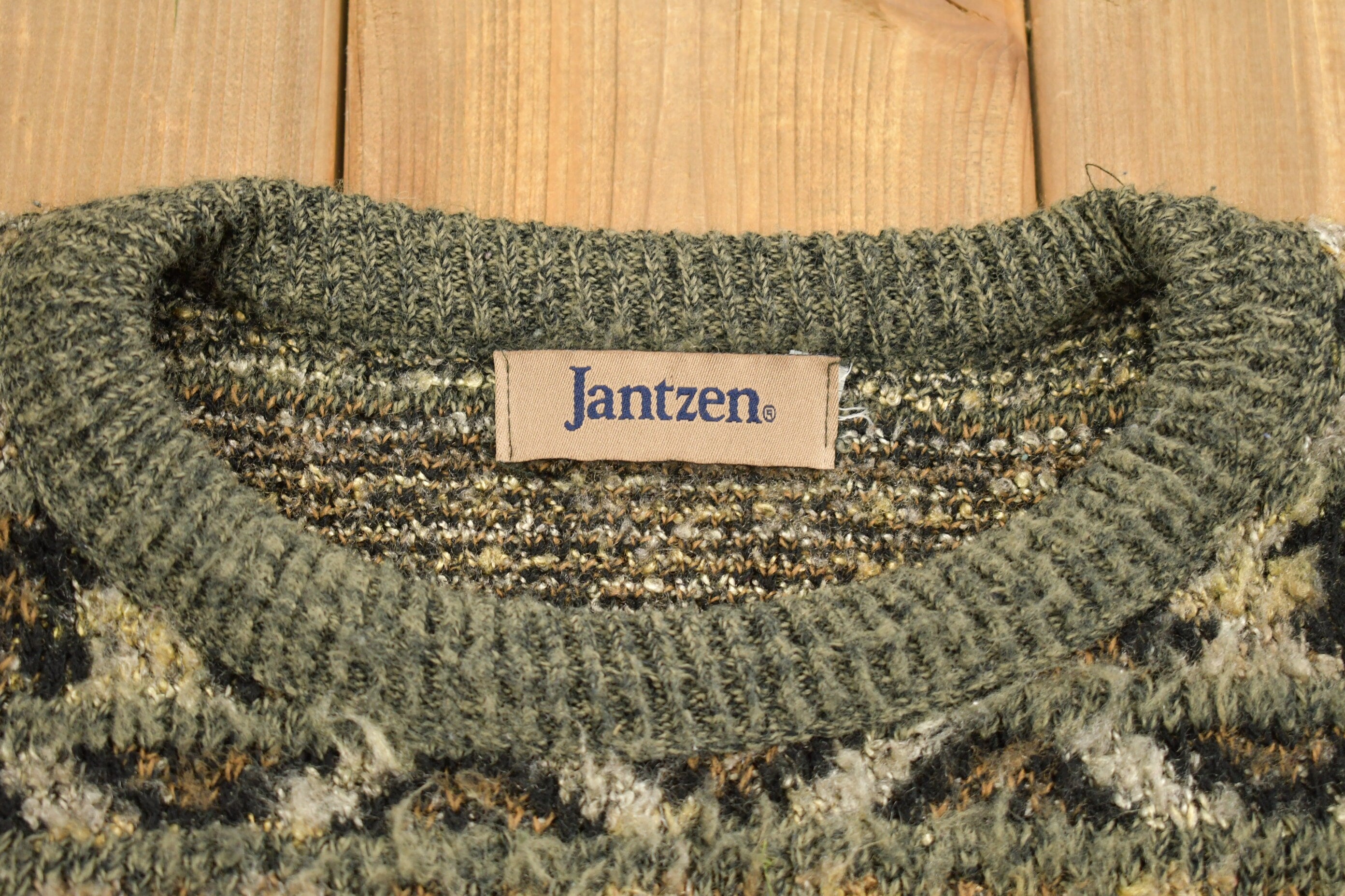 Vintage 1990s Jantzen Knitted Crewneck Sweater