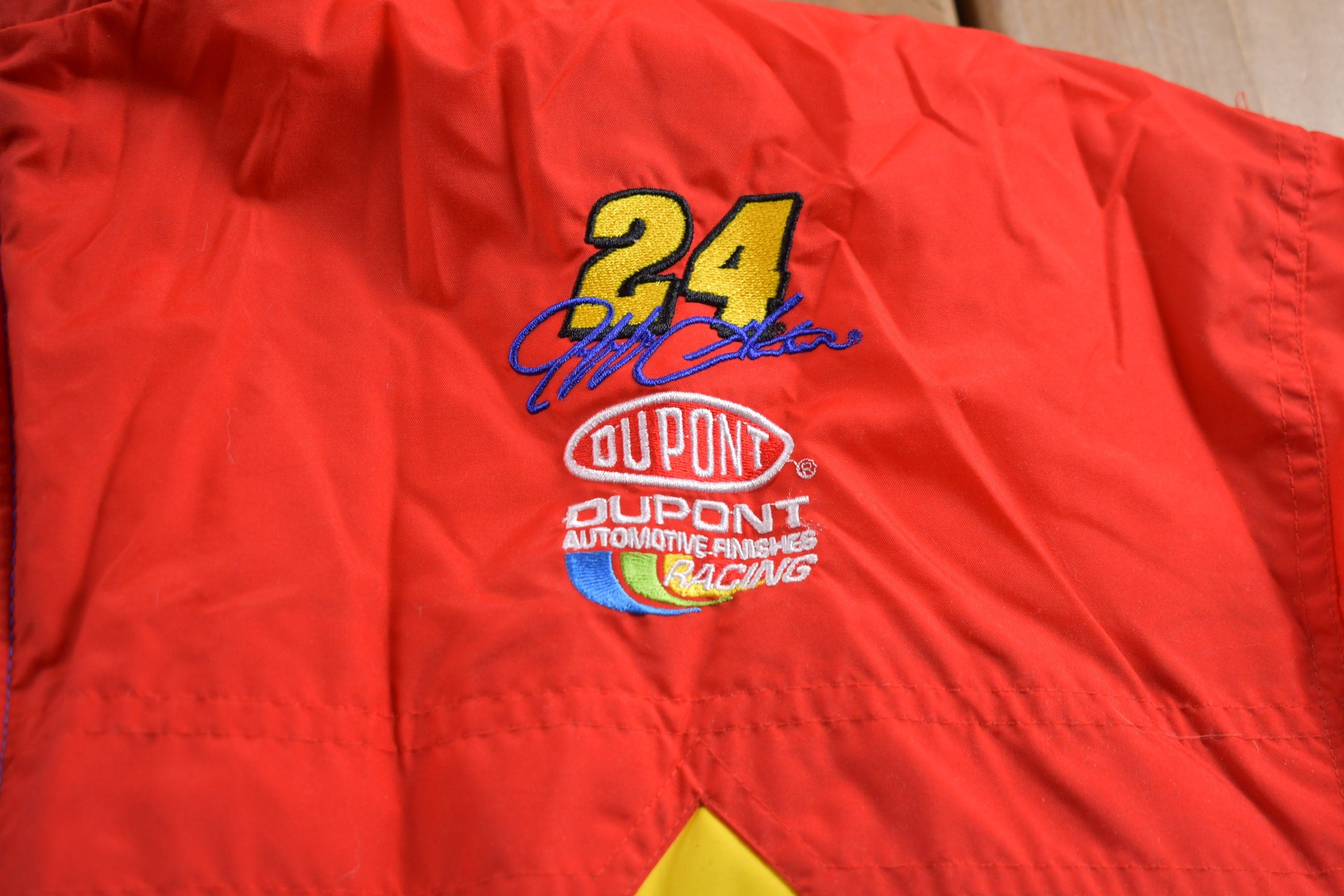 Vintage 1990s Jeff Gordon Dupont Nascar Puffer Jacket