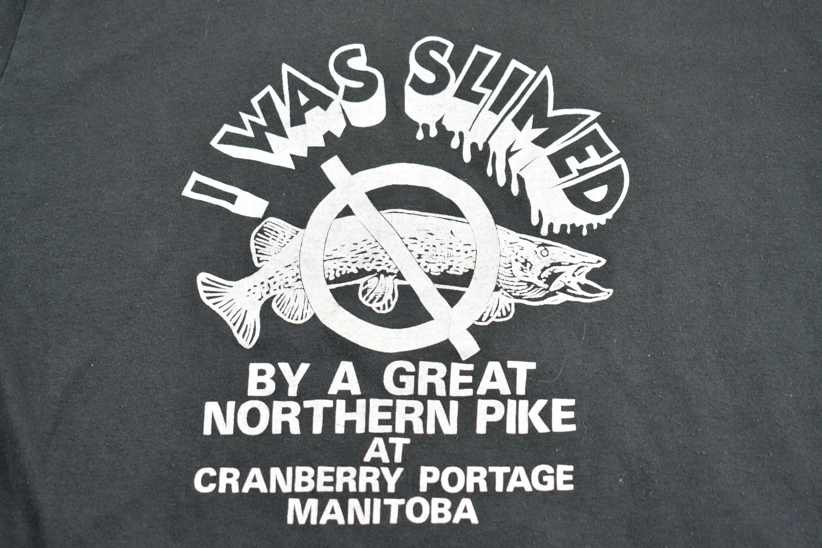 Vintage 1980s Manitoba Great Northern Pike Theme Graphic T-Shirt