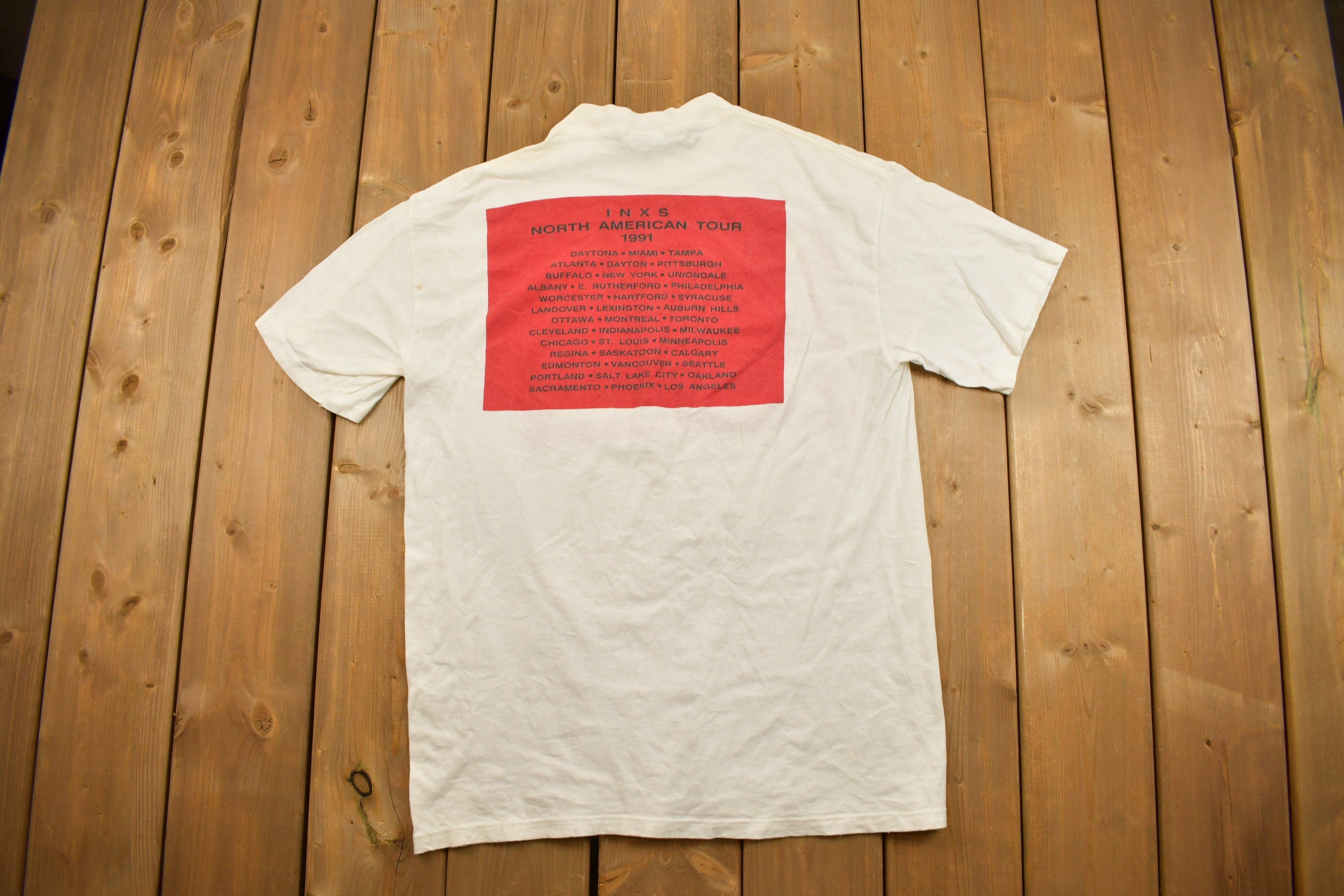 Vintage 1991 INXS North America Tour Band T-shirt