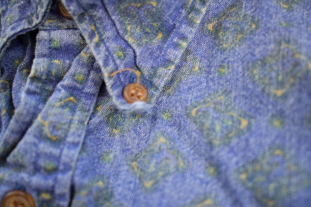 Vintage 1990s Ralph Lauren Patterned Button Up Shirt