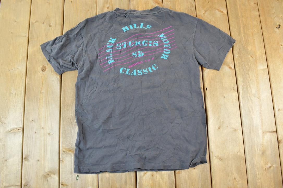 Vintage 1991 Black Hills Sturgis Motorcycle Single Stitch T-Shirt