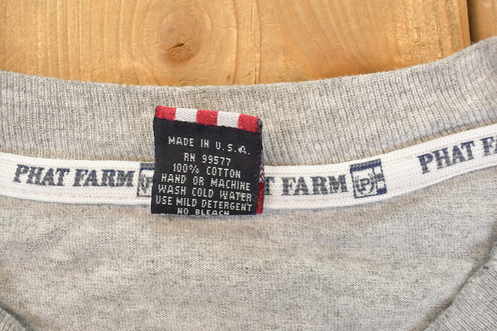 Vintage 1990s Phat Farm Souvenir Hip Hop T-Shirt Men's XL