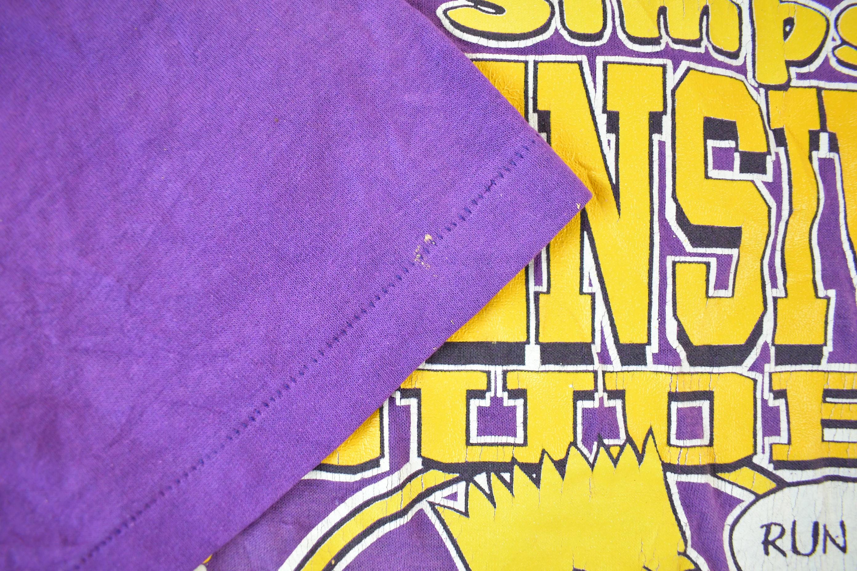 Vintage 1990s Minnesota Vikings The Simpsons NFL Graphic T-Shirt Men's xl