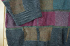 Vintage 1990s Cambridge Classics Knit Abstract Pattern Crewneck Sweater Made In USA