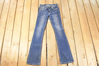 Vintage Deadstock Y2K Grace In LA Bedazzled Bootcut Low Rise Jeans Women's Size 27 x 32