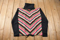 True Vintage 1960s Deadstock Helen Sue Long Sleeve Turtleneck Psychedelic Acyrlic Blouse Knit Sport Top