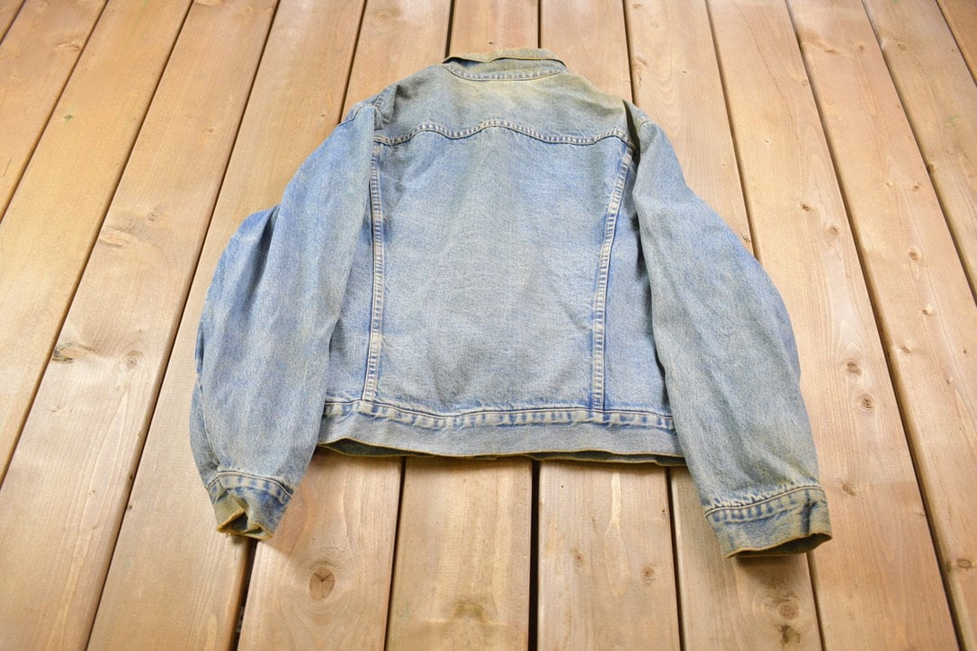Vintage 1991 Expressions Acid Wash Denim Jean Jacket