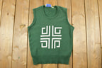 Vintage 1990s Fashion Collection Knit Crewneck Sweater Vest