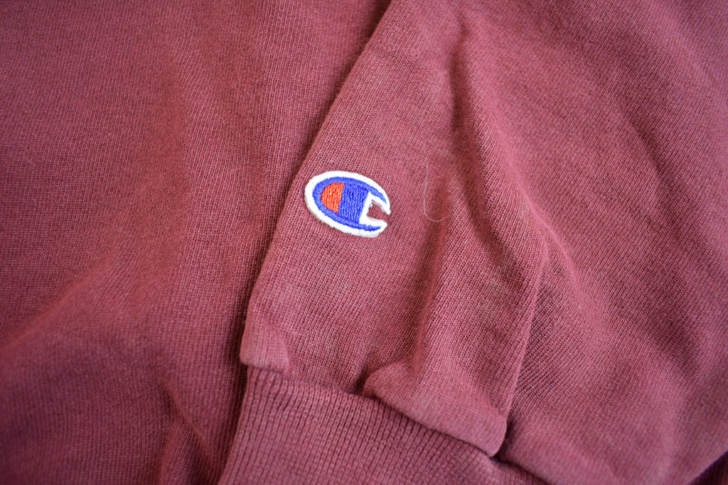 Vintage Y2K Distressed Champion Spell-out Logo Embroidered Crewneck Sweatshirt