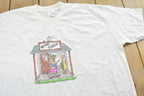 Vintage 1990s Gone Fishin T-Shirt Men's XL /