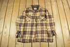 Vintage 1970s Pariani Wool Button Up Shirt Jacket Men's Large