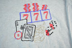 Vintage 1990s Casino Gambling Embroidered Crewneck Sweatshirt Men's Large