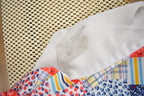 Vintage 1960s Patchwork Button Up Short Sleeve Polyester Shirt