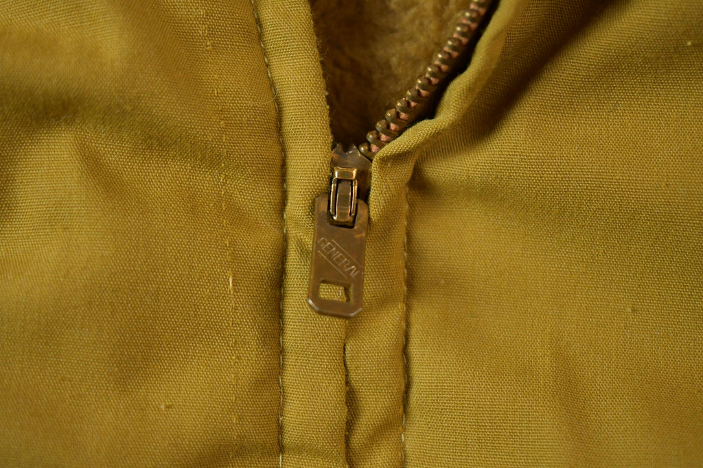 Vintage 1960s Lined Harrington Cropped Jacket General Zipper - Medium