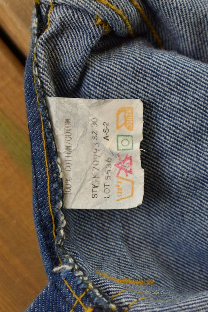 Vintage 1970s Belle bottom Womens Overalls Size 30 x 34.5