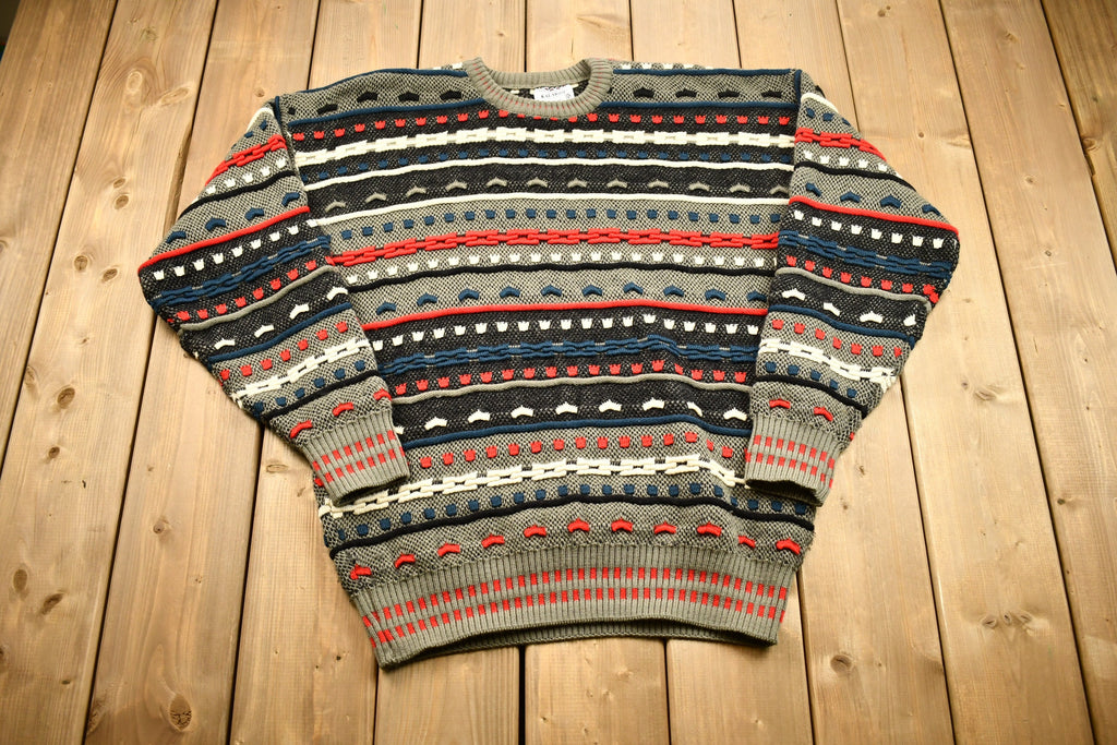 Vintage 1990s Kalaroo Australia 3D Cable Knit Sweater