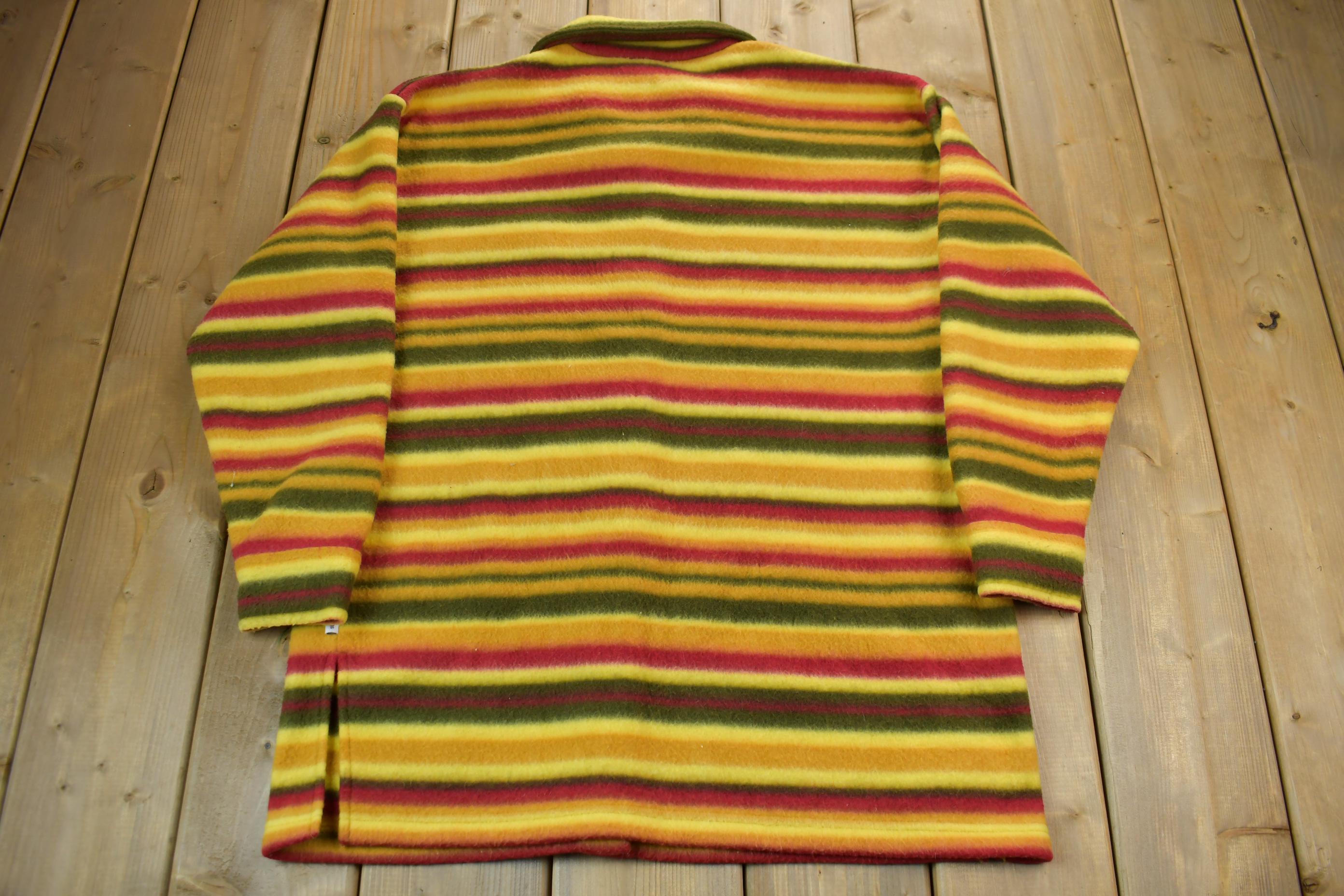 Vintage 1990s NY Jeans Multi Colour Striped Jacket