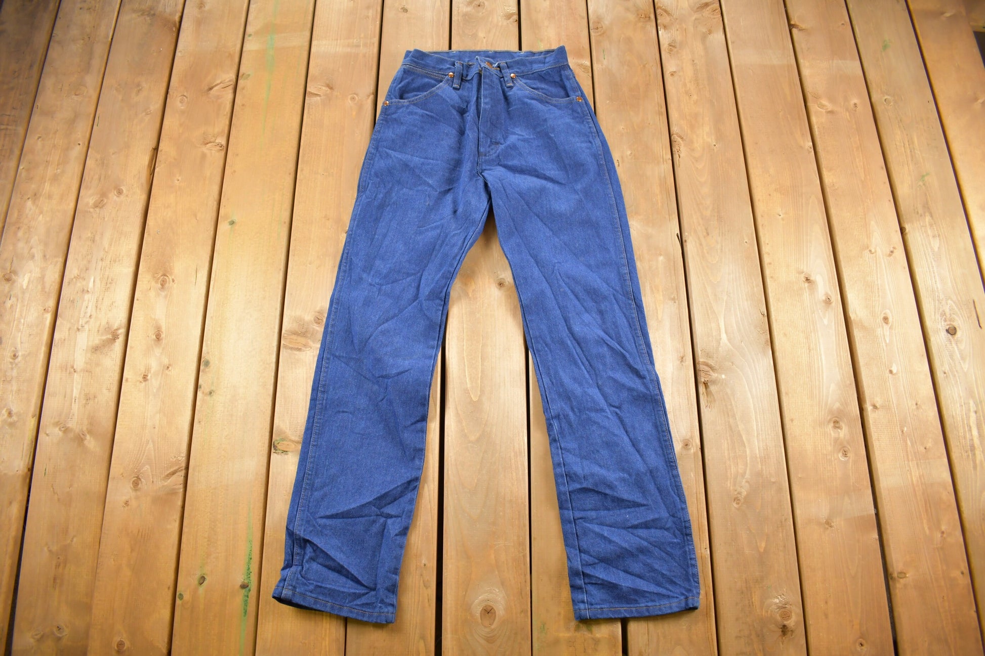 Vintage 1970s Wrangler Western Style Denim Jeans Size 26 x 30