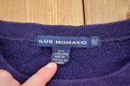 Vintage 1990s Blank Purple Club Monaco Crewneck Sweatshirt