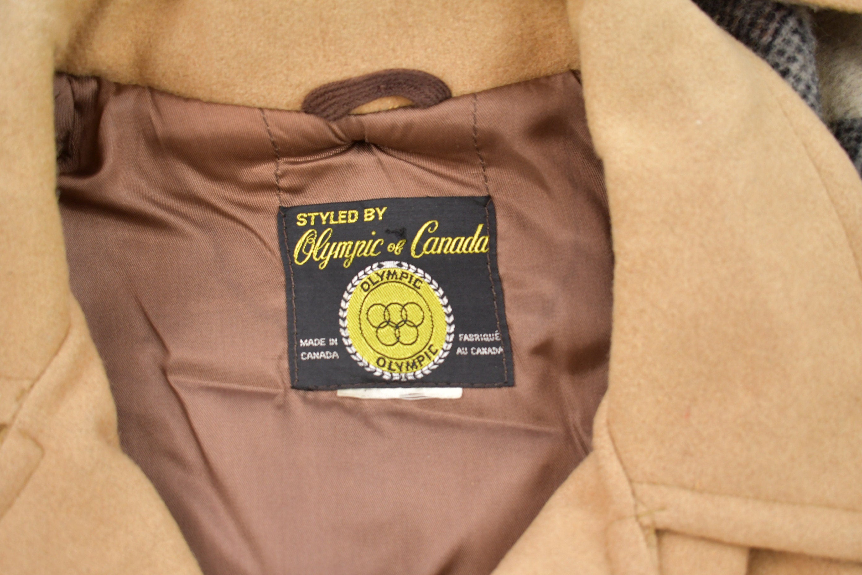 Vintage 1980s Duffle Coat Of Canada 100% Wool Jacket