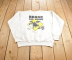 Vintage 1991 Brake For Moose Wildlife Safety Crewneck Sweatshirt Made In USA