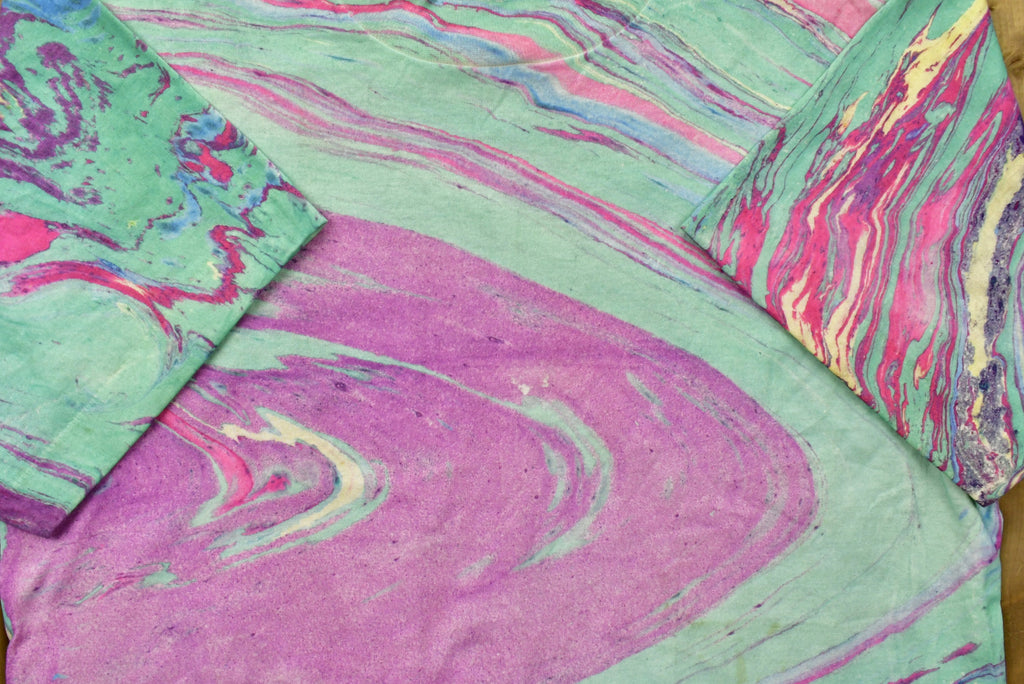 Vintage 90's All Over Marble Print T-Shirt