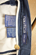 Vintage 1990s Nautica Solid Pattern Trousers Size 32 x 26.5