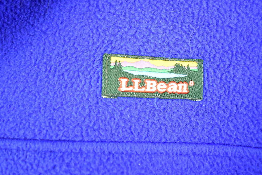 Vintage 1990s LL Bean Fleece Quarter Button Sweater Women's XL / Outdoorsman / 90s Outdoorsman Sweater / Fleece Hiking Zip up