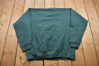 Vintage 1990s Pro Spirit Blank Green Crewneck Sweatshirt