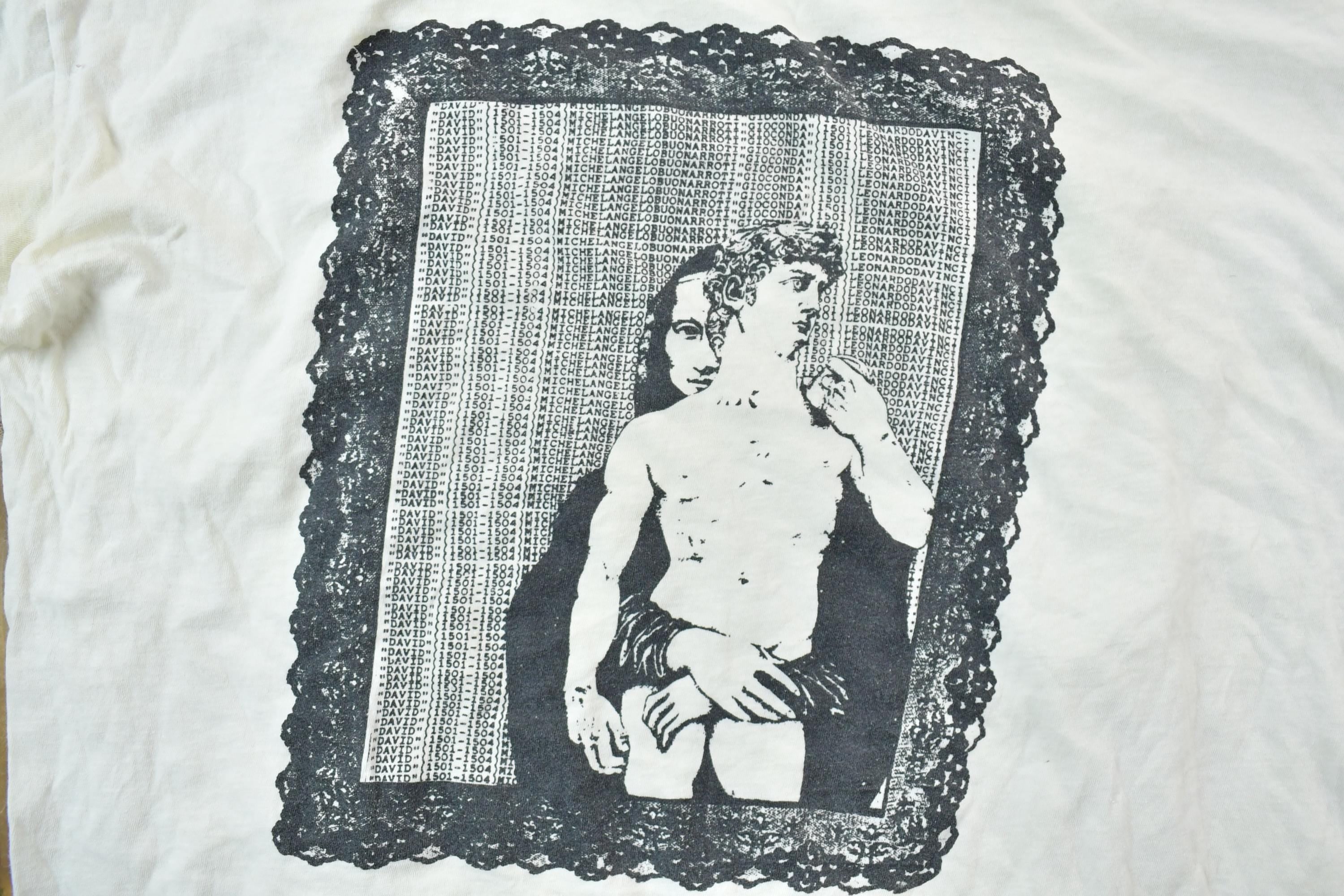 Vintage 1990s David And Mona Graphic Art T-Shirt