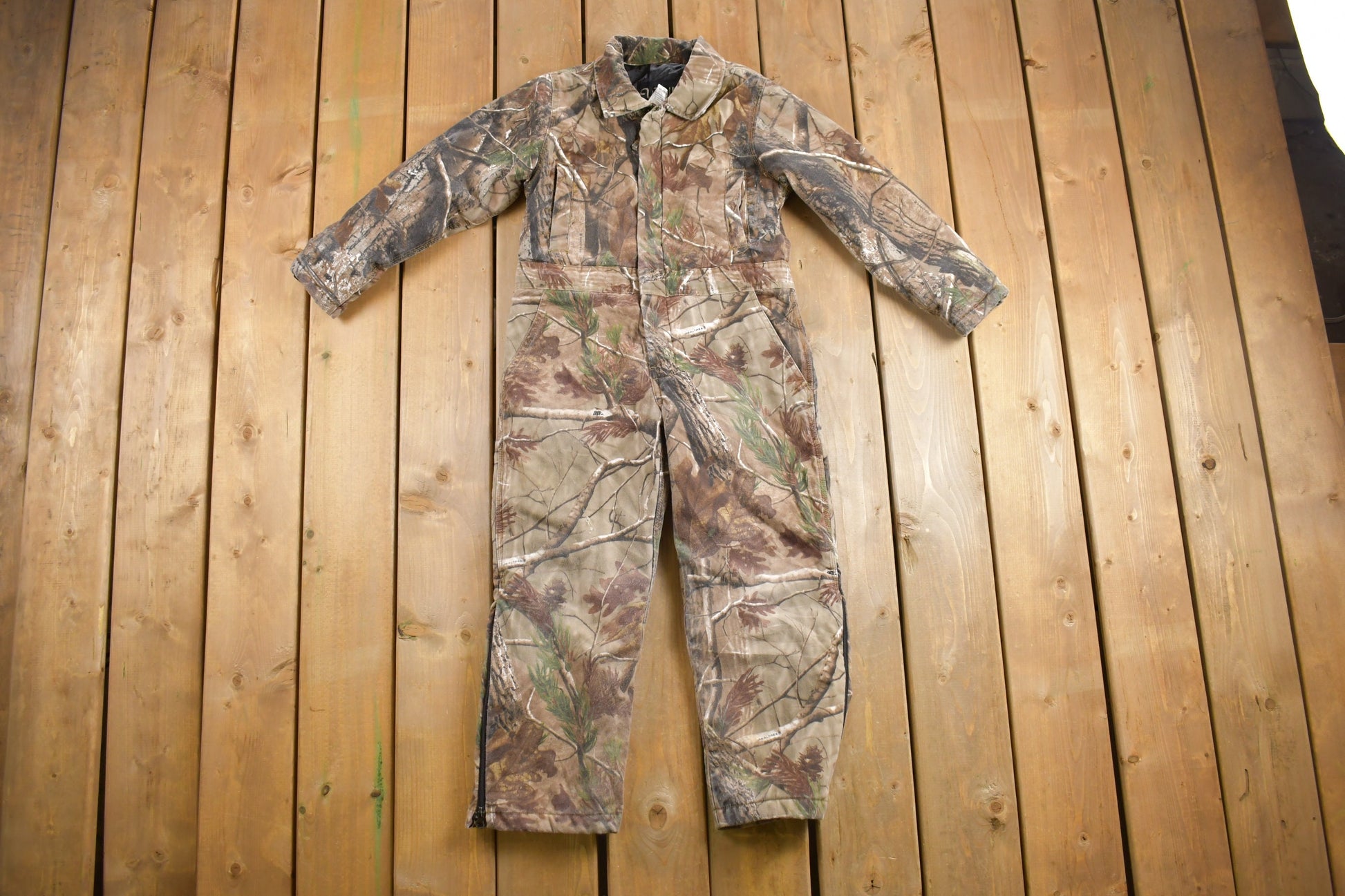 Vintage 1990s Walls Woodland Camo Jumpsuit Size Youth 10 Regular