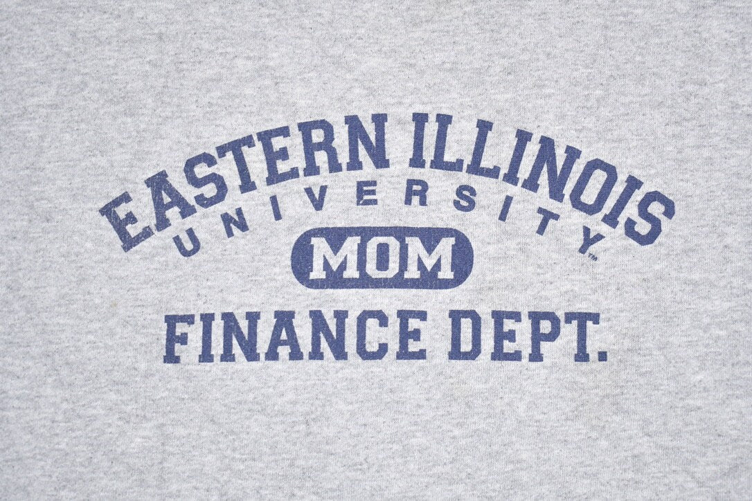 Vintage 1990s Eastern Illinois University Mom Collegiate Crewneck  Financial Dept  NCAA Sweatshirt  Sportswear  Americana  90s EIU