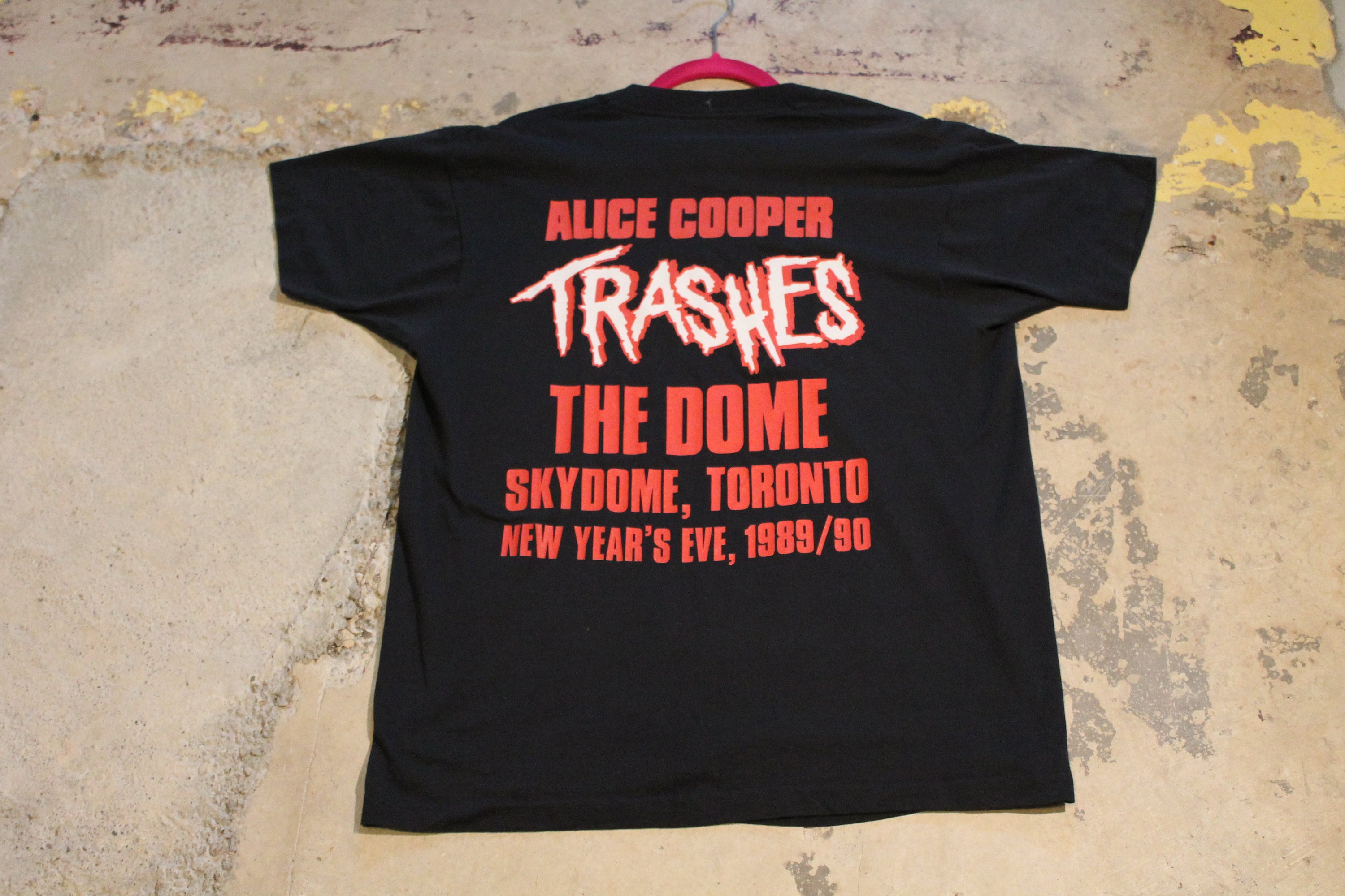 Vintage 1989 Alice Cooper Trash Graphic T Shirt