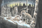 Vintage 1990s Hidden Wolves Outdoorsman Graphic Print Crewneck Sweatshirt Men's L