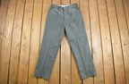 Vintage 1960s Champion Pleated Trousers Size 34 x 31  60s Champion  True Vintage  1970s Pants  Olive Green  True Vintage Champion