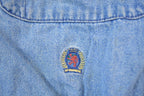 Vintage 1990s Tommy Hilfiger Denim Blank Button Up Shirt