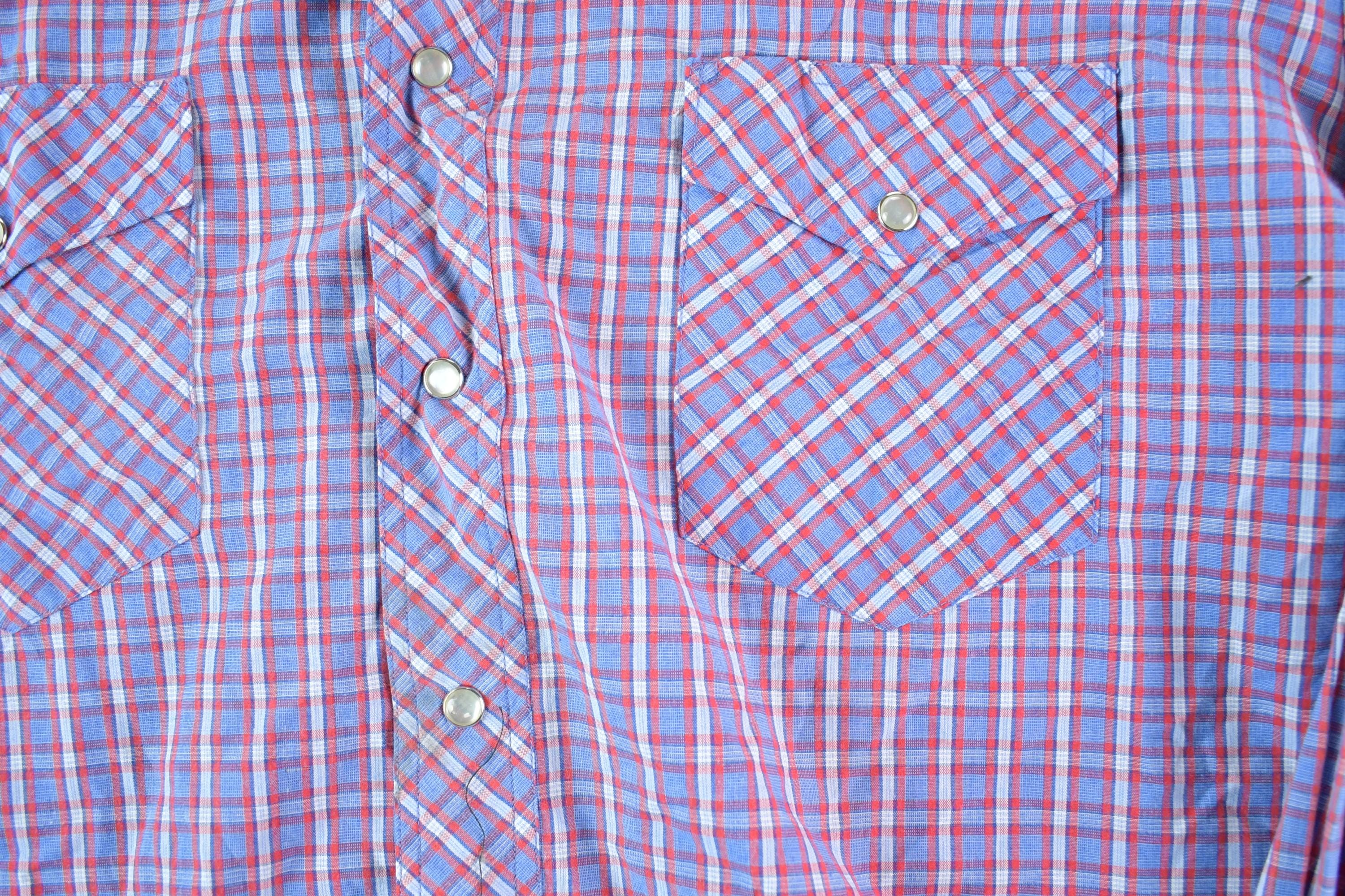 Vintage 1990s Wrangler western Shirts Button Up Shirt Men's XL