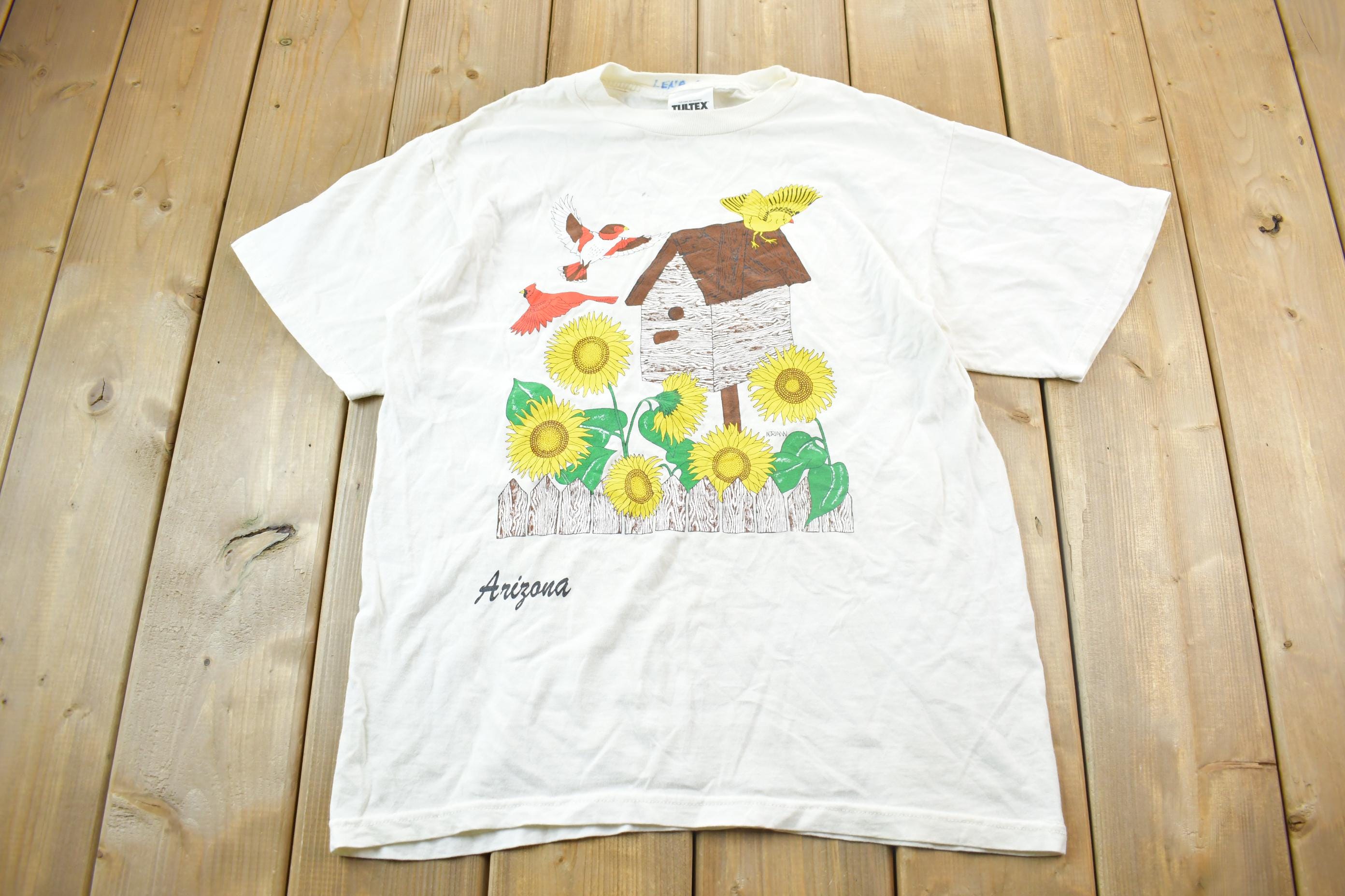 Vintage 1990s Bird House Graphic T-Shirt