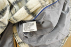 Vintage 1990s DKNY Wool Plaid Trench Coat Women's Medium