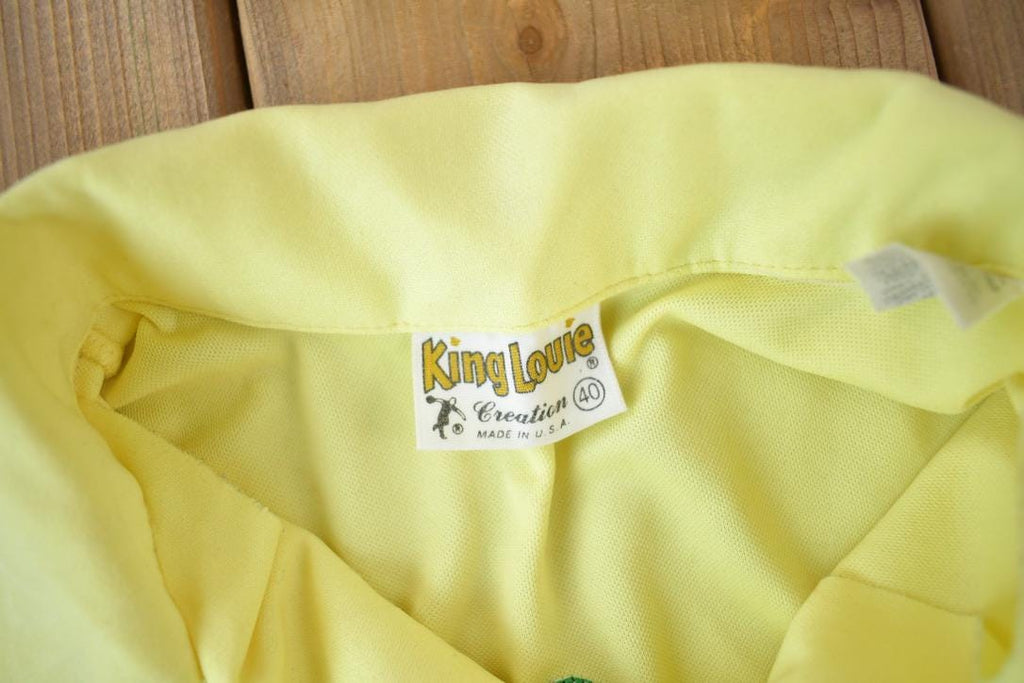 Vintage 1960s Marti Acosta King Louie Button Up Bowler Shirt