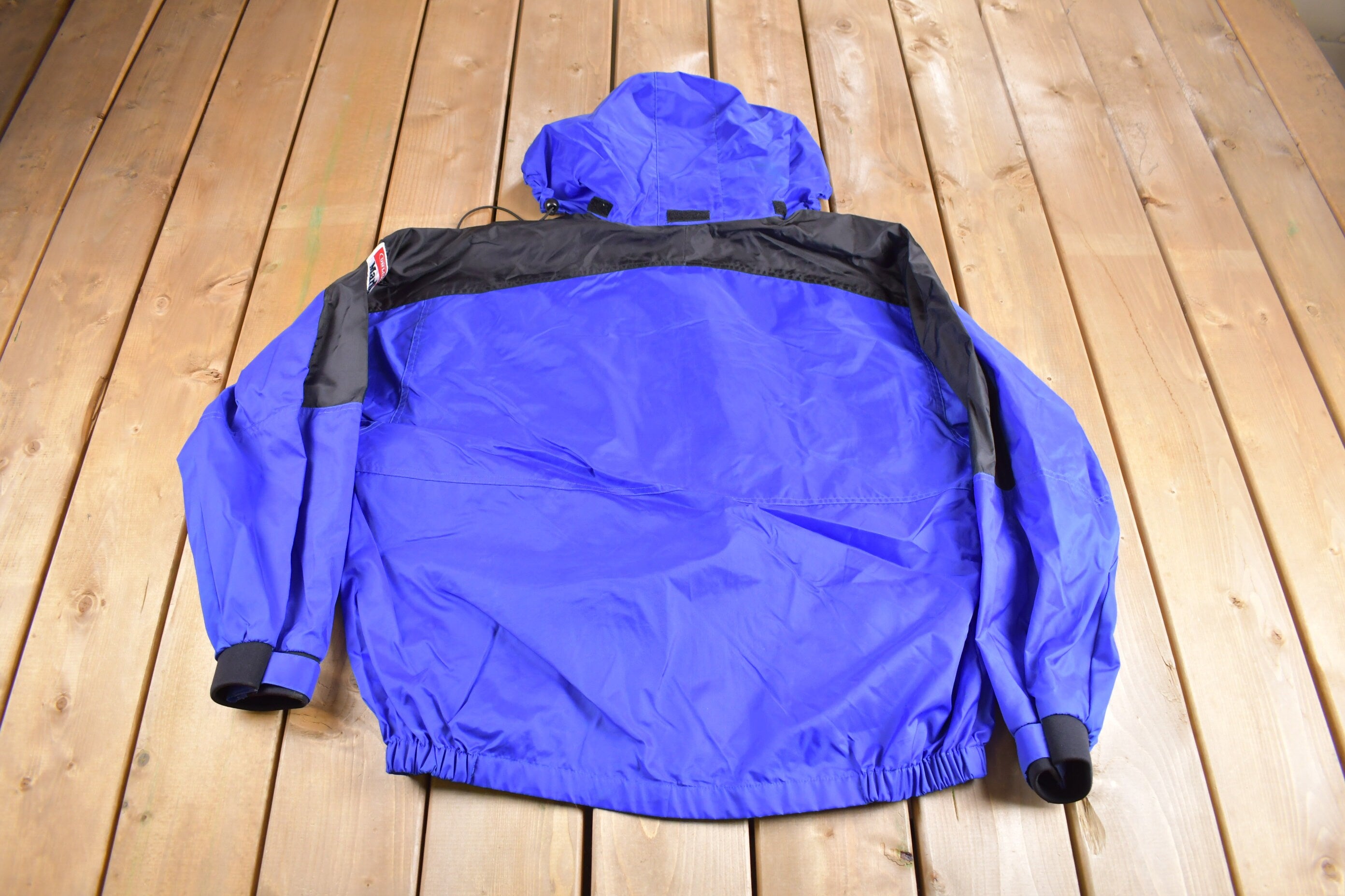 Vintage 1990s Marlboro Unlimited Color Block Windbreaker Jacket