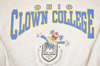 Vintage 1990s Ohio Clown College Streetwear Crewneck Sweatshirt Men's L / 90s Sun Faded Streetwear