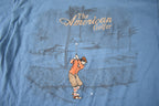 Vintage 1990s The American Golfer Graphic Embroidered T Shirt Made In USA Size L