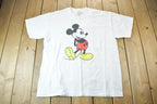 Vintage 1990s Mickey Mouse Graphic Souvenir T Shirt / XL / Single Stitch / Disney Tee