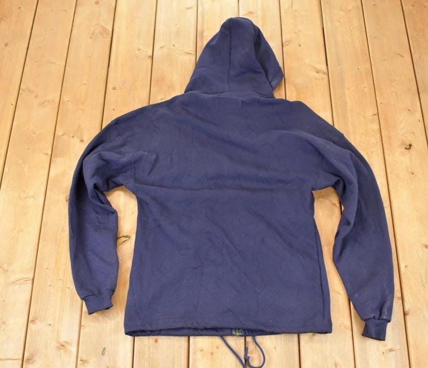 Vintage 1990s Russell Athletic High Cotton Full Zip Blank Crewneck Sweatshirt Men's M